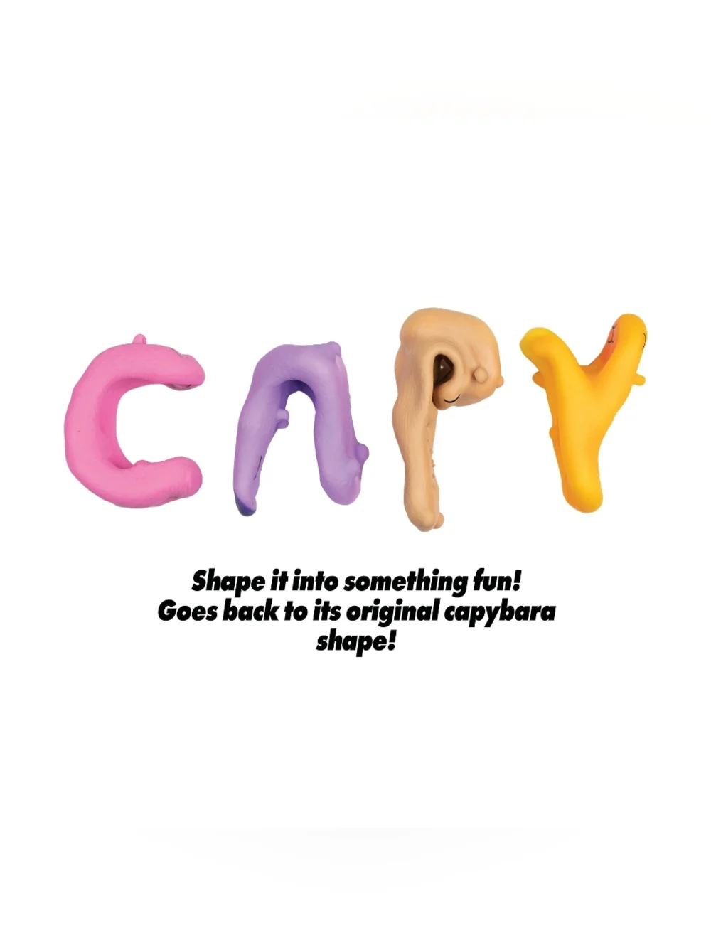 💜 Orange Capybara Squishy Toy 🧸 Sand Filled Stress Relief Fidget Cute